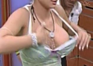 Forget nip slip, this is entire boob slip! Big Brother babe falls